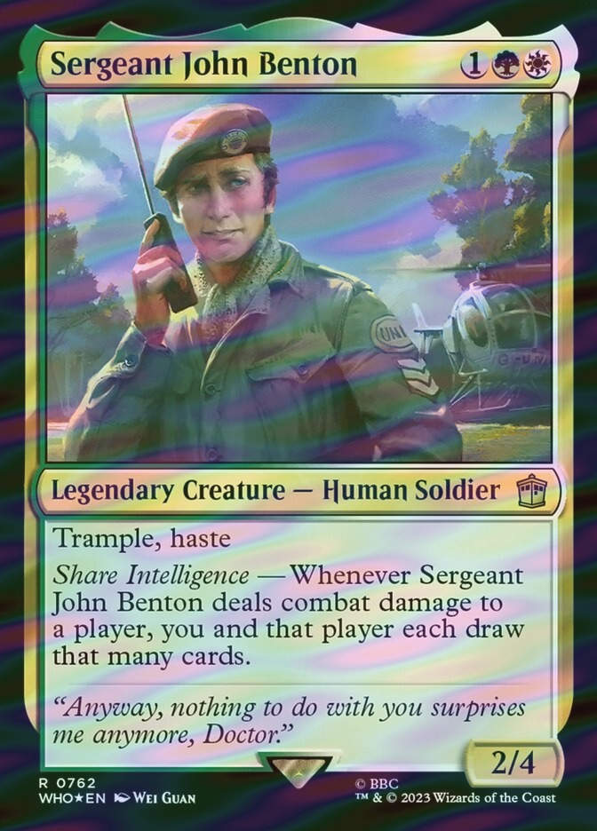 Sergeant John Benton (WHO) (762) / Surge Foil