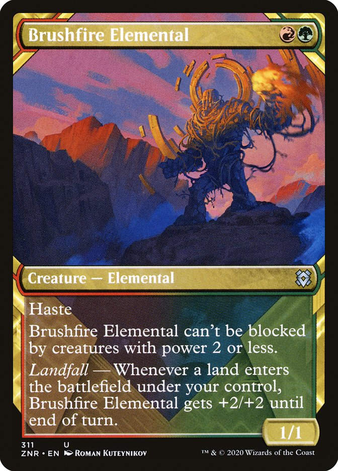 Brushfire Elemental (ZNR) (311) / Showcase