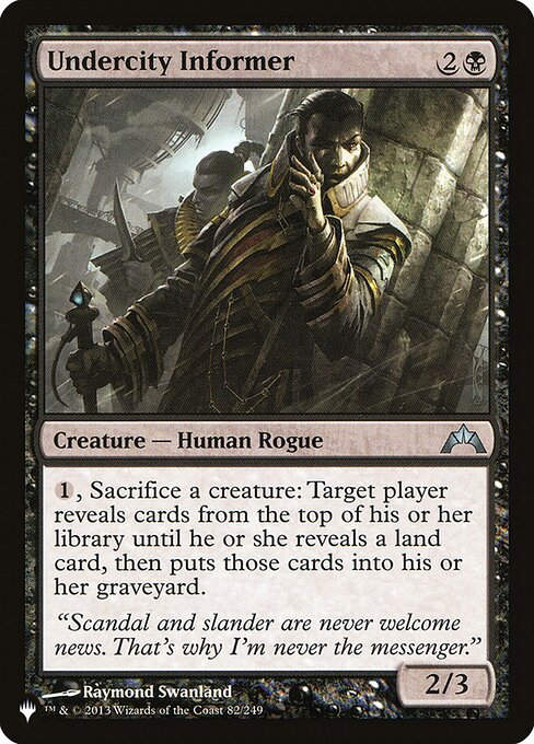 Undercity Informer (PLST) (GTC-82)