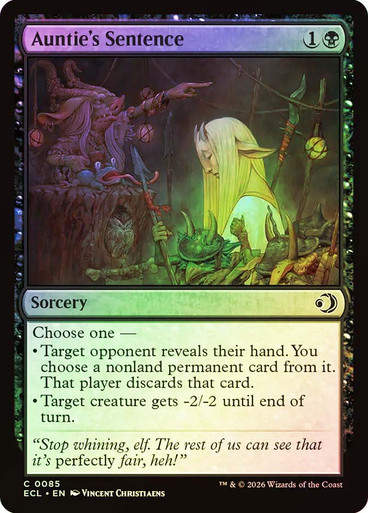 Auntie's Sentence (ECL) (85) / Foil