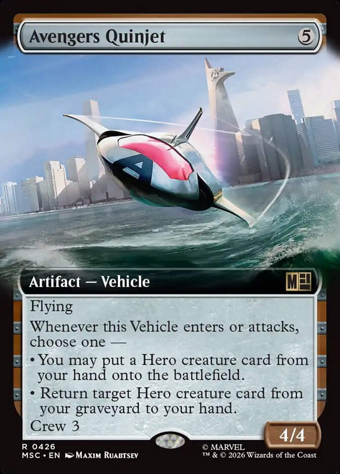 Avengers Quinjet (MSC) (426) / Extended Art