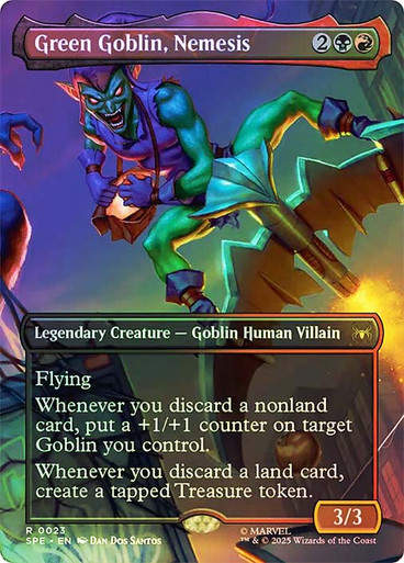 Green Goblin, Nemesis (SPE) (23) / Borderless / Foil