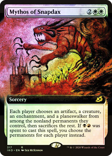 Mythos of Snapdax (IKO) (317) / Extended Art / Foil