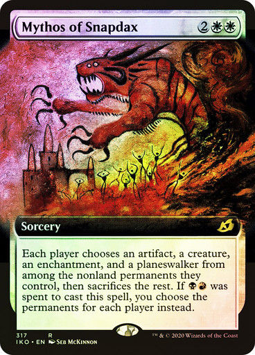 Mythos of Snapdax (IKO) (317) / Extended Art / Foil
