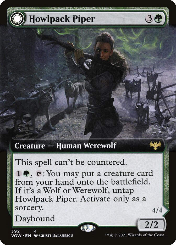 Howlpack Piper // Wildsong Howler (VOW) (392) / Extended Art