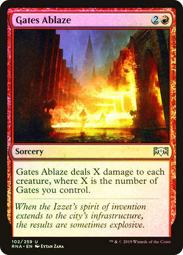 Gates Ablaze (RNA) (102) / Foil