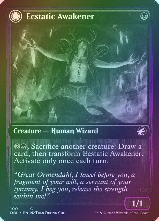 Ecstatic Awakener // Awoken Demon (DBL) (100) / Foil — cara 1 de 2