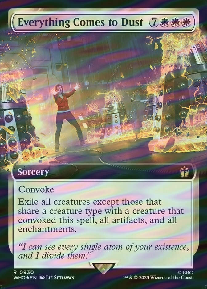 Everything Comes to Dust (WHO) (930) / Extended Art / Surge Foil