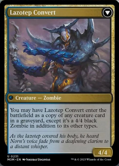 Invasion of Amonkhet // Lazotep Convert (mom) — cara 2 de 2