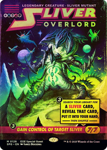Sliver Overlord (SPG) (128) / Borderless / Foil