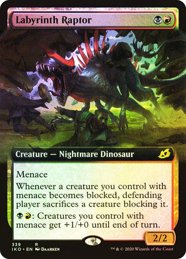 Labyrinth Raptor (IKO) (339) / Extended Art / Foil