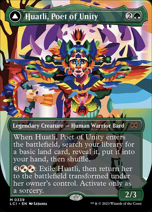 Huatli, Poet of Unity // Roar of the Fifth People (lci) / Borderless