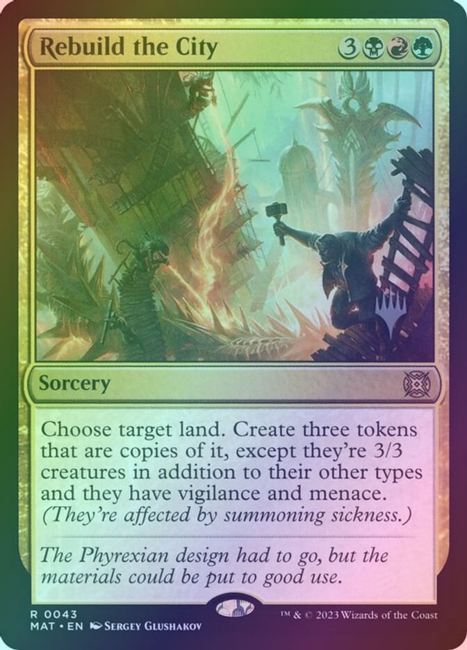 Rebuild the City (PMAT) (43p) / Foil