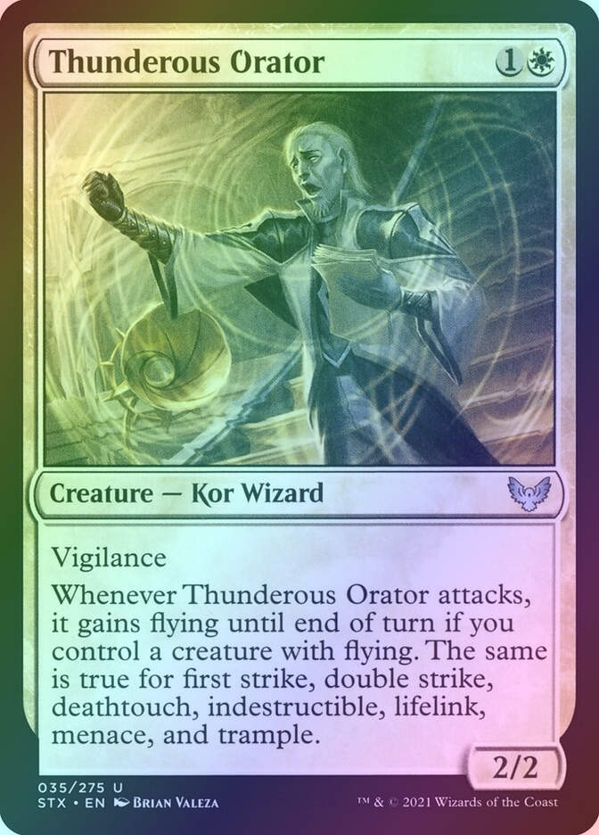 Thunderous Orator (STX) (35) / Foil