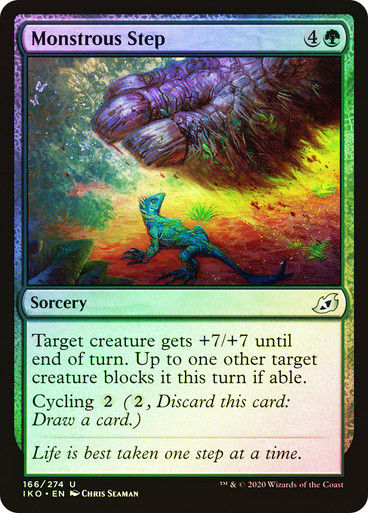Monstrous Step (IKO) (166) / Foil