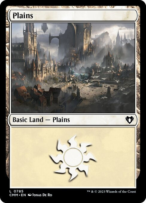 Plains (cmm) (cmm_785) (Commander Deck)