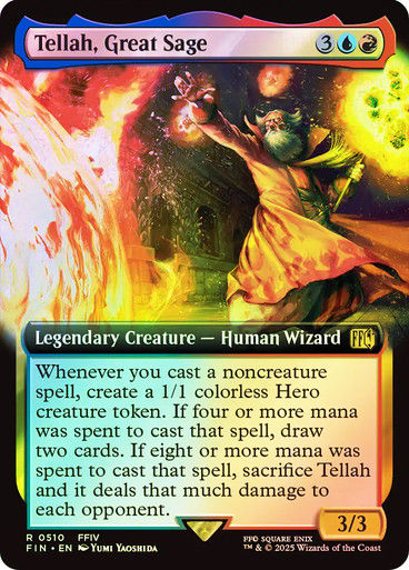 Tellah, Great Sage (FIN) (510) / Extended Art / Foil