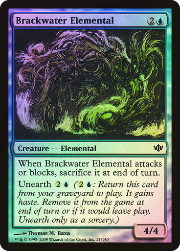 Brackwater Elemental (con) / Foil