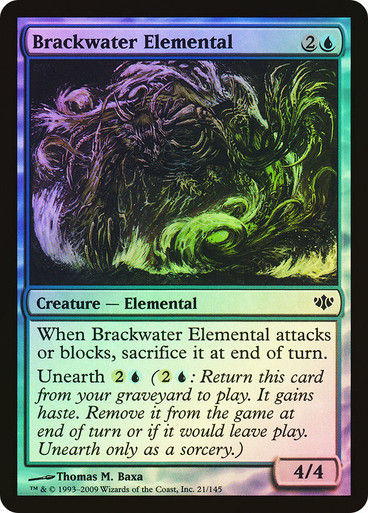 Brackwater Elemental (con) / Foil