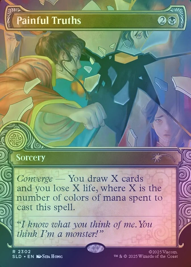 Painful Truths (SLD) (2302) / Borderless / Showcase / Foil