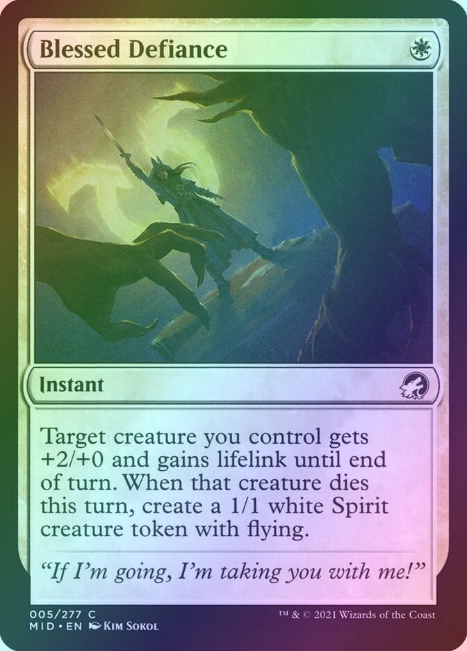 Blessed Defiance (MID) (5) / Foil