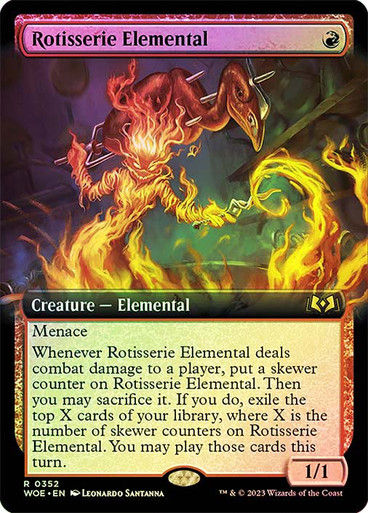 Rotisserie Elemental (woe) / Extended Art Foil