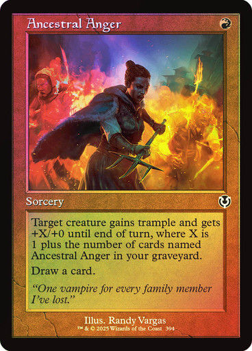 Ancestral Anger (INR) (394) / Foil Retro