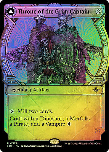 Throne of the Grim Captain // The Grim Captain (lci) / Showcase / Foil
