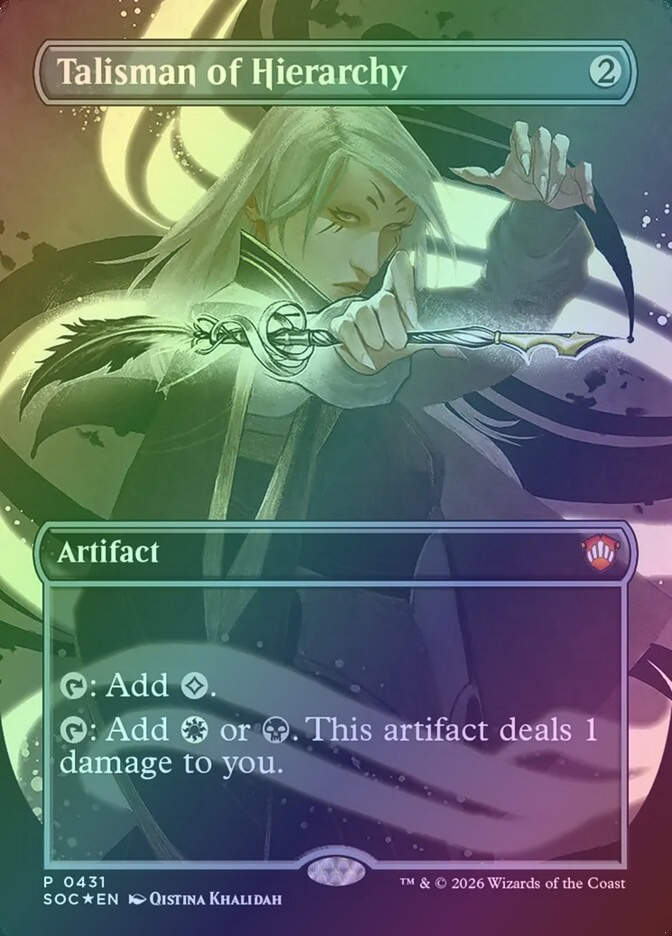 Talisman of Hierarchy (SOC) (431) / Borderless / Foil