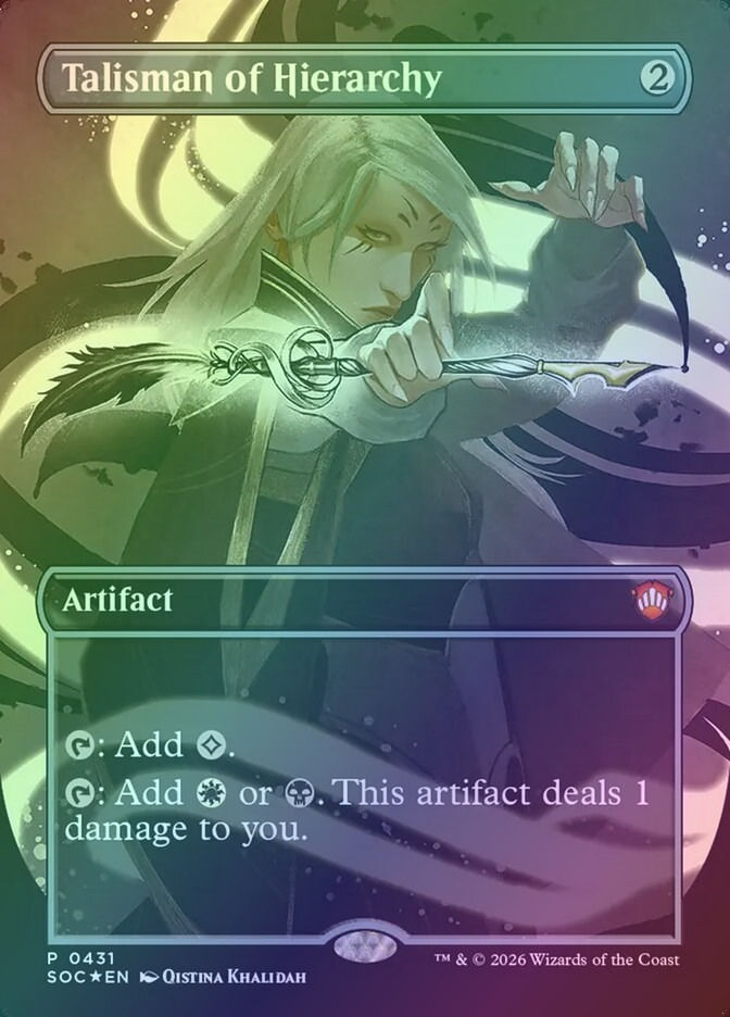 Talisman of Hierarchy (SOC) (431) / Borderless / Foil