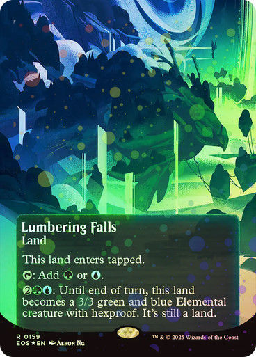 Lumbering Falls (EOS) (159) / Borderless Galaxy Foil