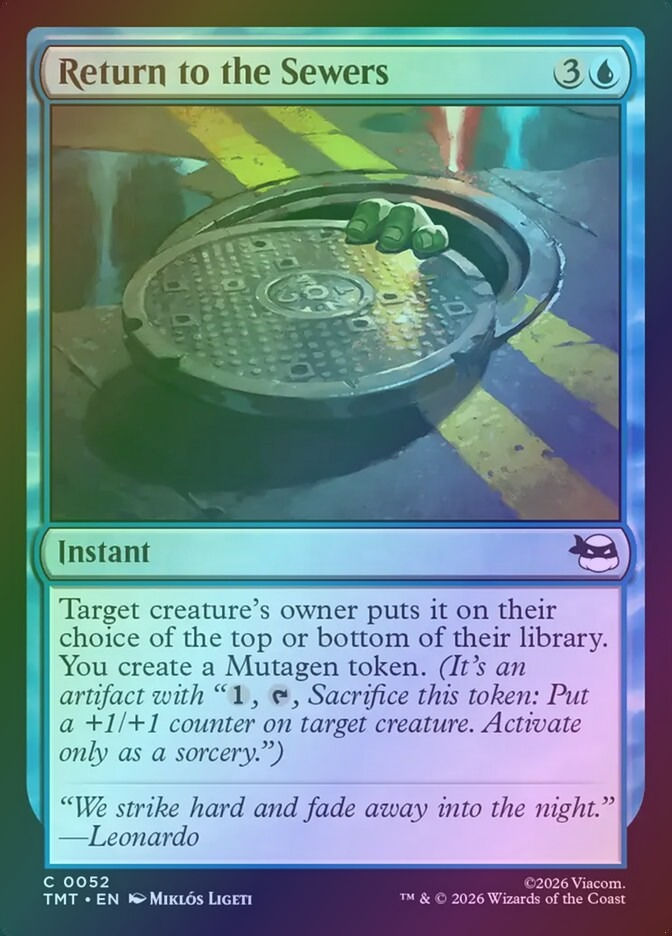 Return to the Sewers (TMT) (52) / Foil