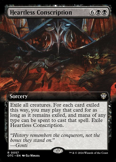 Heartless Conscription (otc) (57) / Extended Art