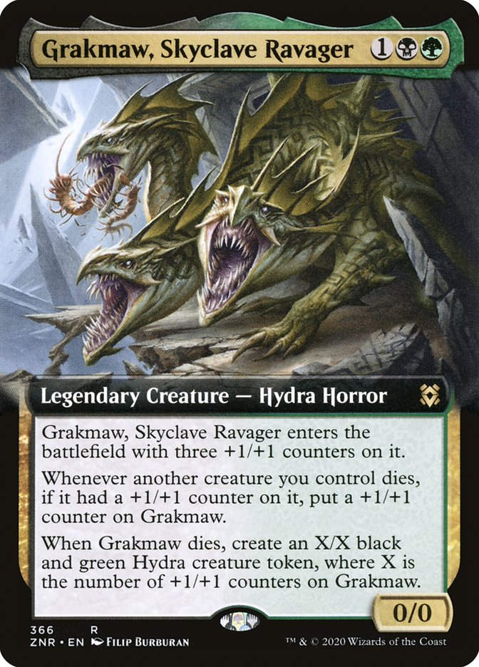 Grakmaw, Skyclave Ravager (ZNR) (366) / Extended Art
