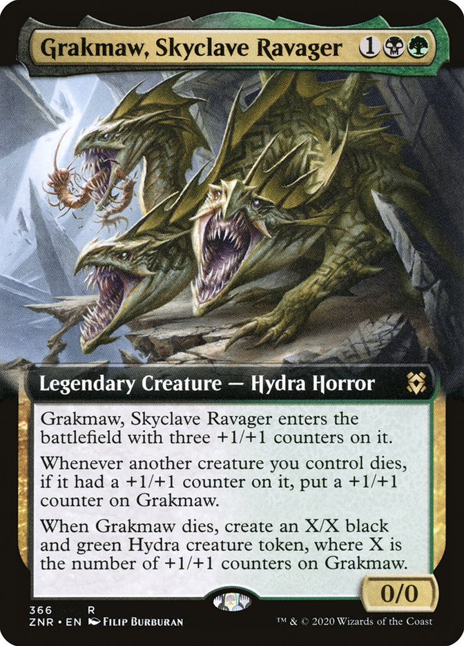 Grakmaw, Skyclave Ravager (ZNR) (366) / Extended Art
