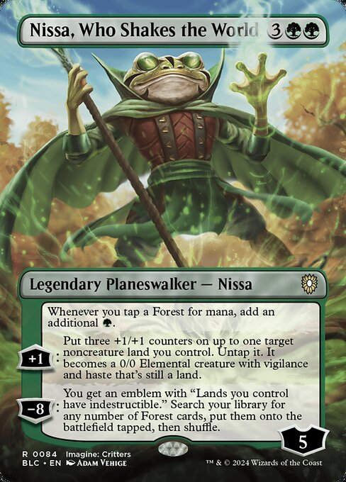 Nissa, Who Shakes the World (blc) (84) / Borderless