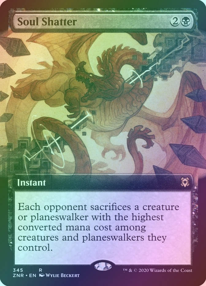 Soul Shatter (ZNR) (345) / Extended Art / Foil