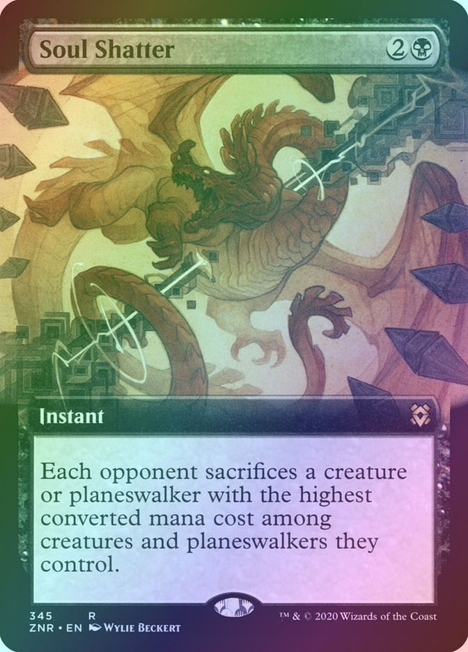 Soul Shatter (ZNR) (345) / Extended Art / Foil
