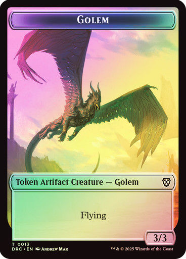 Construct (TDRC) (12) // Golem (TDRC) (13) / Foil — cara 2 de 2