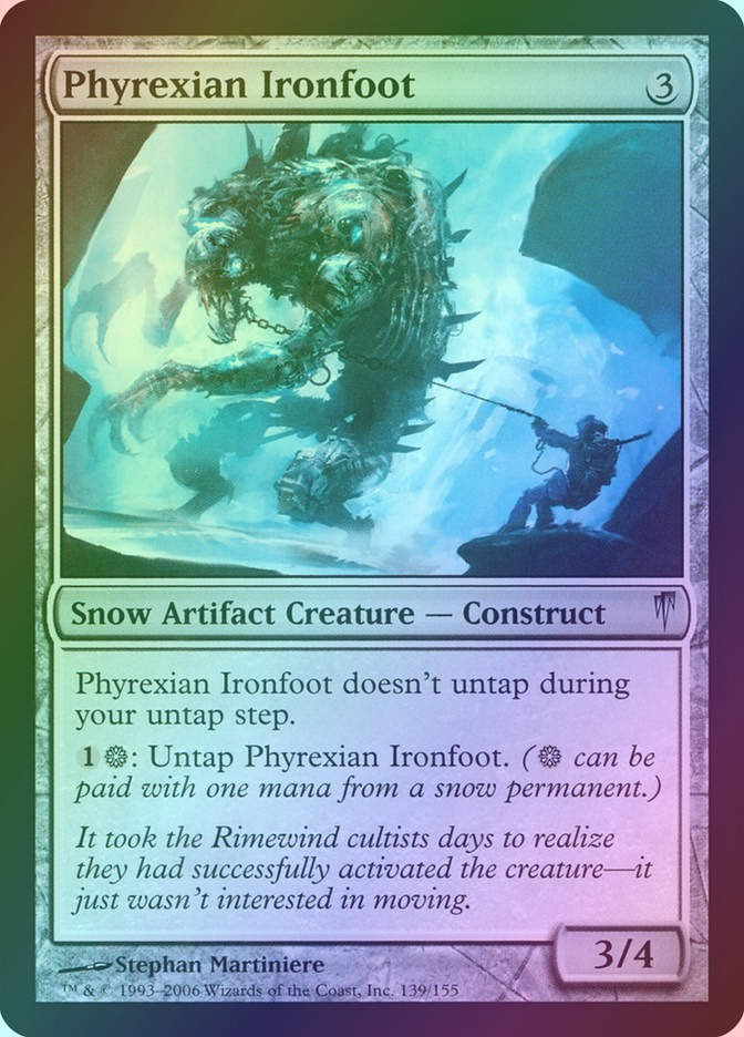 Phyrexian Ironfoot (CSP) (139) / Foil