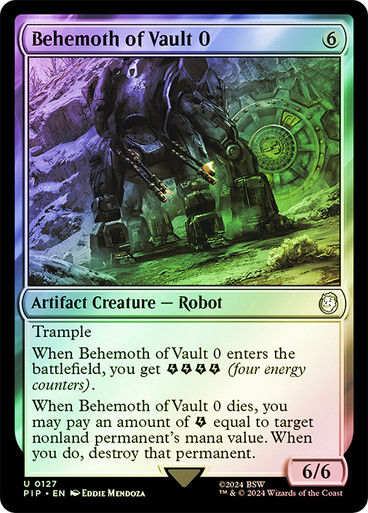 Behemoth of Vault 0 (pip) (127) / Foil