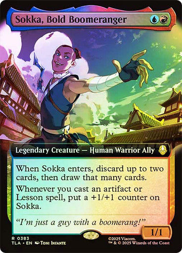 Sokka, Bold Boomeranger (TLA) (383) / Extended Art / Foil