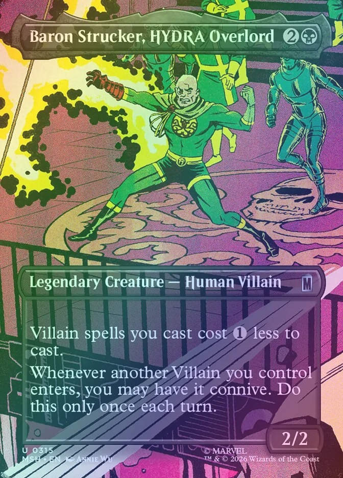 Baron Strucker, HYDRA Overlord (MSH) (315) / Borderless / Foil