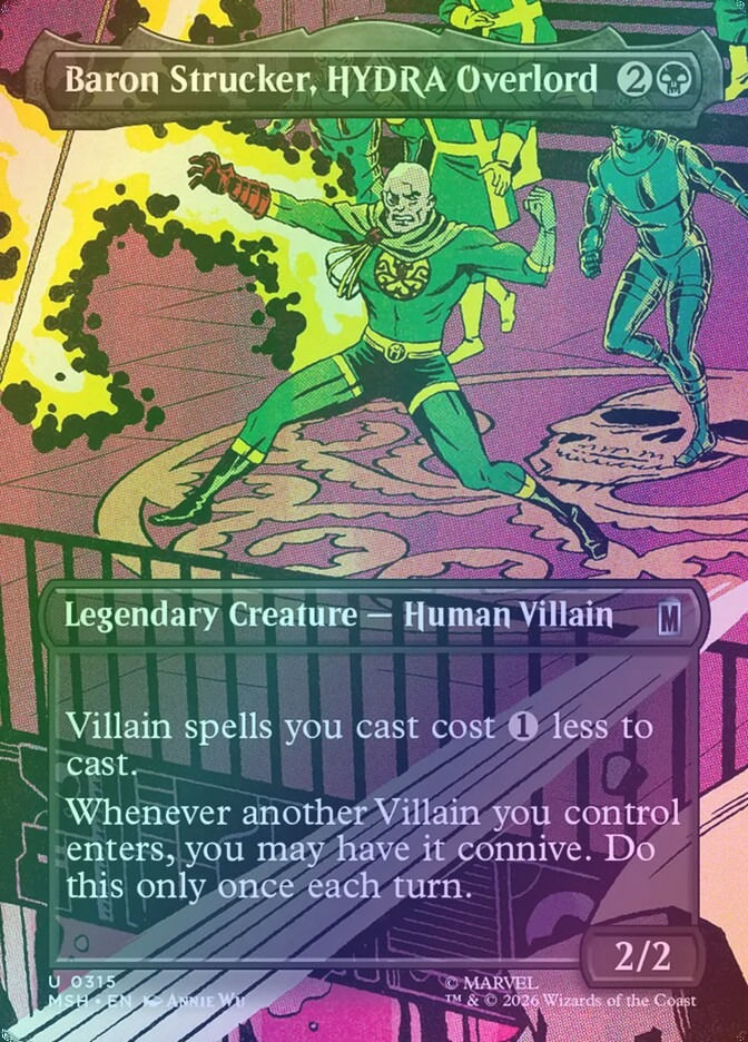 Baron Strucker, HYDRA Overlord (MSH) (315) / Borderless / Foil