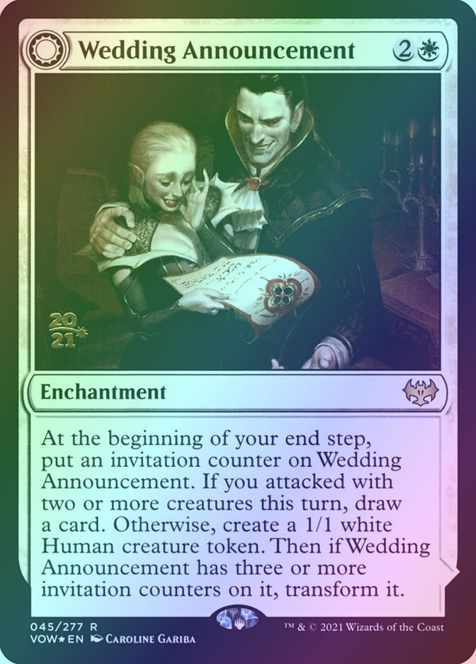 Wedding Announcement // Wedding Festivity (PVOW) (45s) / Foil — cara 1 de 2