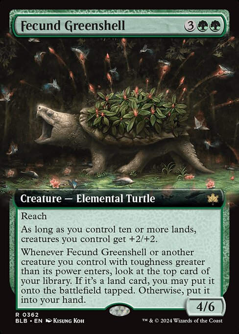 Fecund Greenshell (blb) (362) / Extended Art