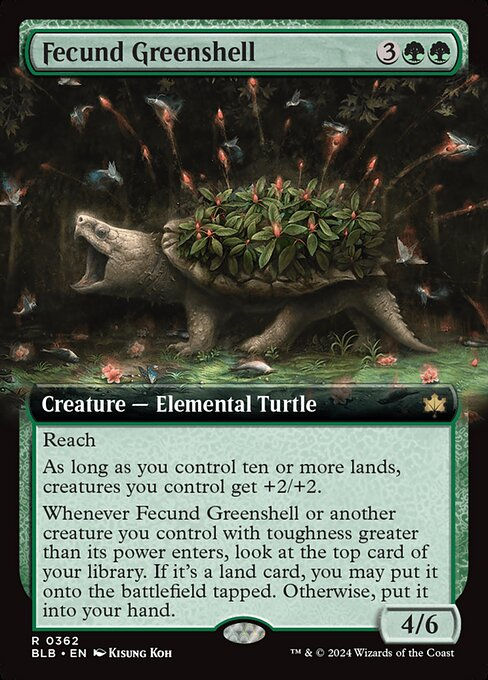 Fecund Greenshell (blb) (362) / Extended Art