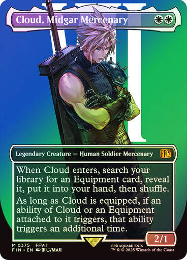 Cloud, Midgar Mercenary (FIN) (375) / Borderless / Foil