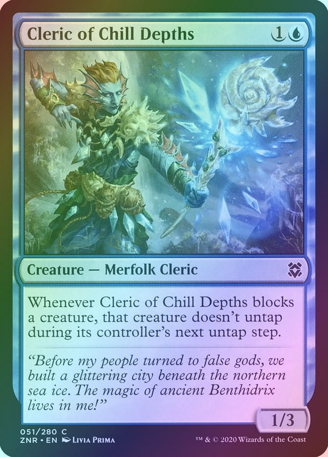 Cleric of Chill Depths (ZNR) (51) / Foil