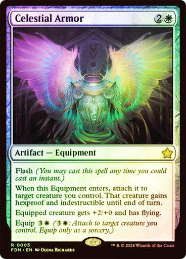 Celestial Armor (FDN) (5) / Foil